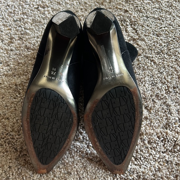 Diane von furstenburg suede ankle boots size 7 1/2 med - Picture 5 of 10